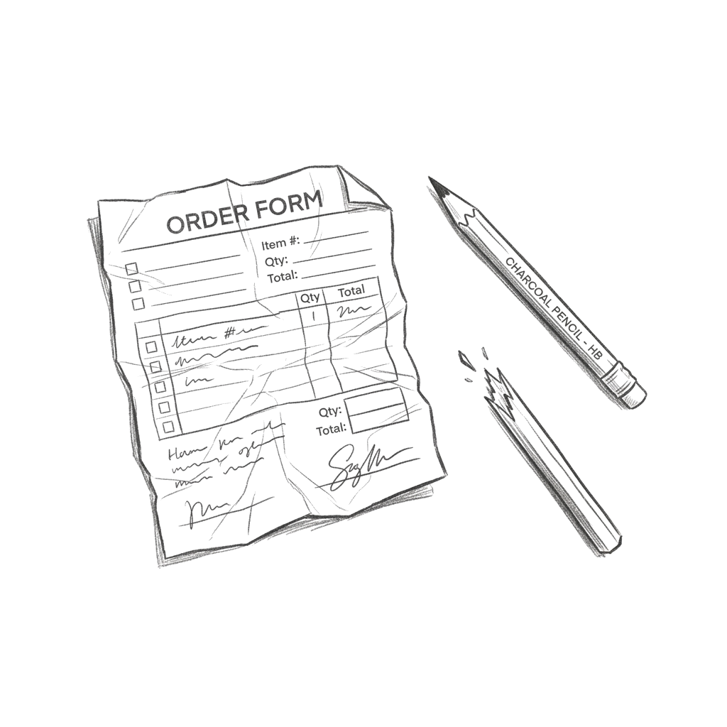 Paper-Based Orders Sketch